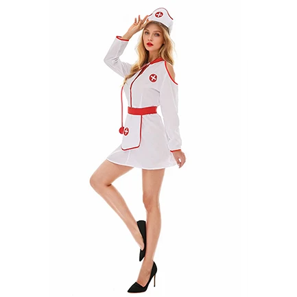 COLD SHOULDER NURSE COSTUME