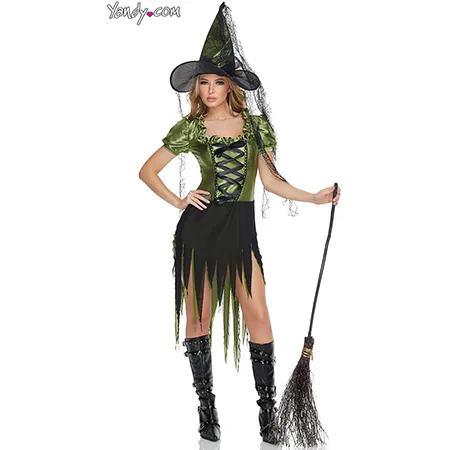 FÖRFÖRFARINNA SMARALGDHÄXKOSTYM